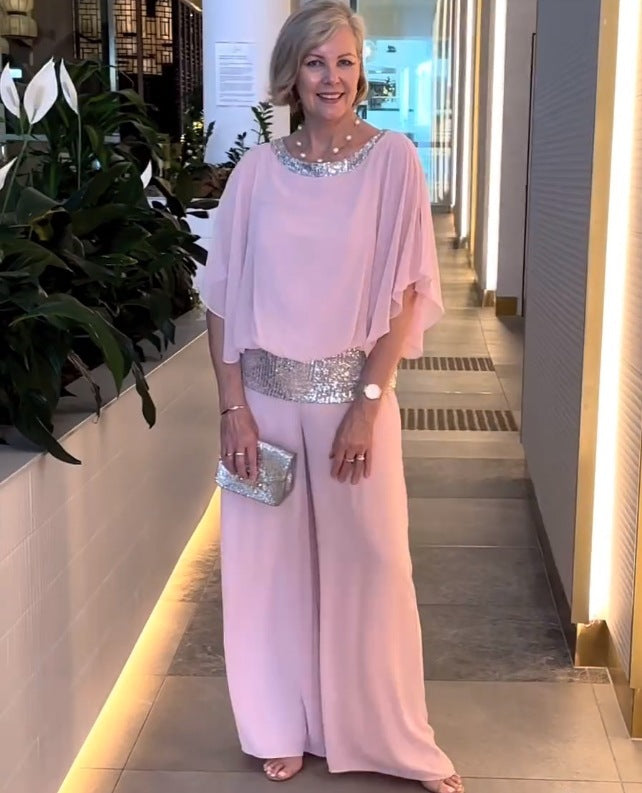 PHYLLIS | Soft top with wide-leg pants