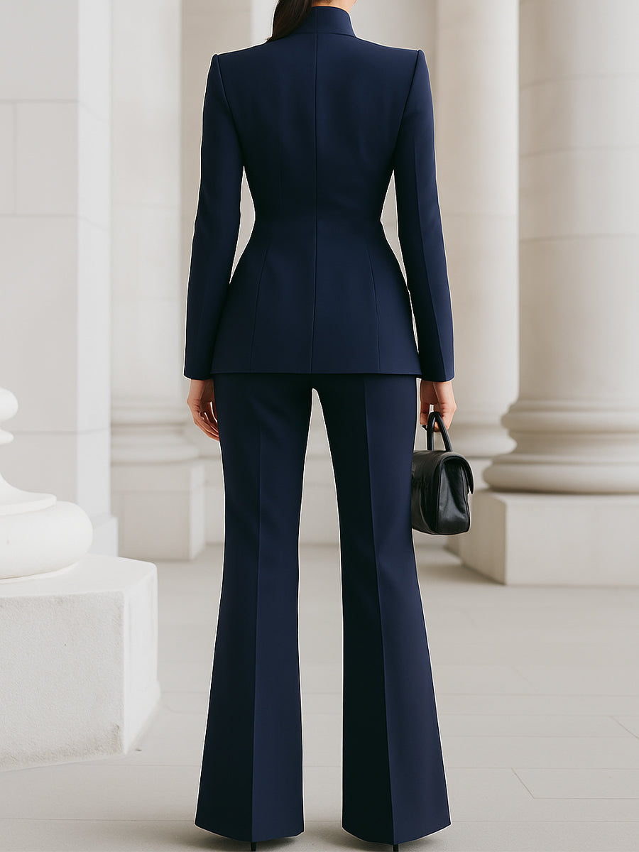 GWEN | Fitted blazer with wide-leg trousers