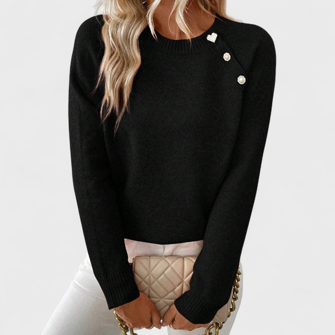 BRIDGET | One shoulder with buttons along the cut
