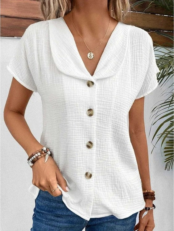 EILEEN | Short sleeve with a soft collar