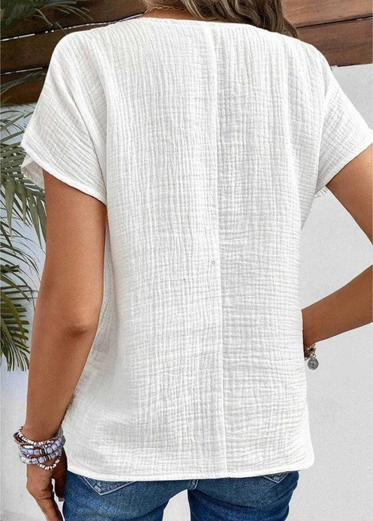 EILEEN | Short sleeve with a soft collar