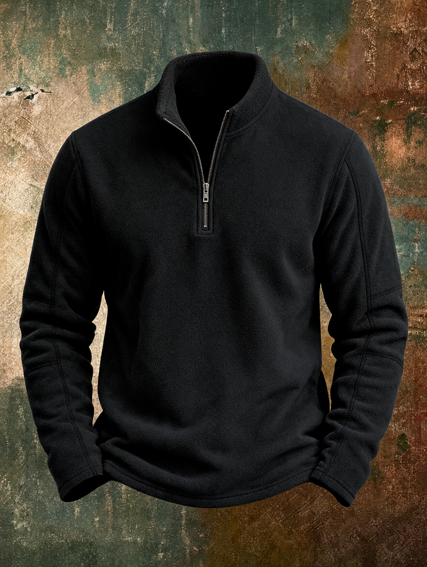 HARLAN | Half-zip pullover with stand collar