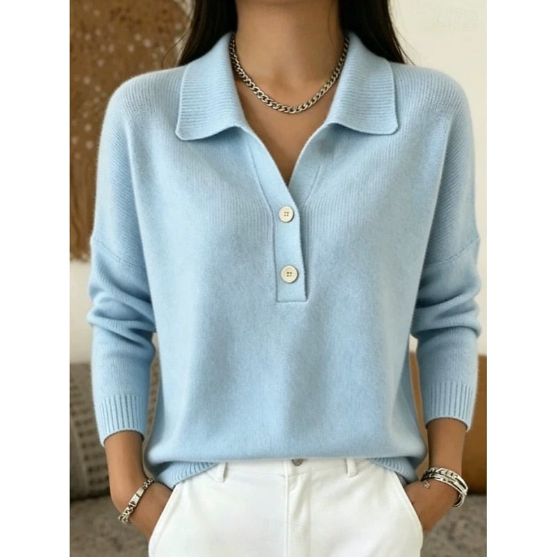 MONICA | Quarter-zip sweater with a textured yoke