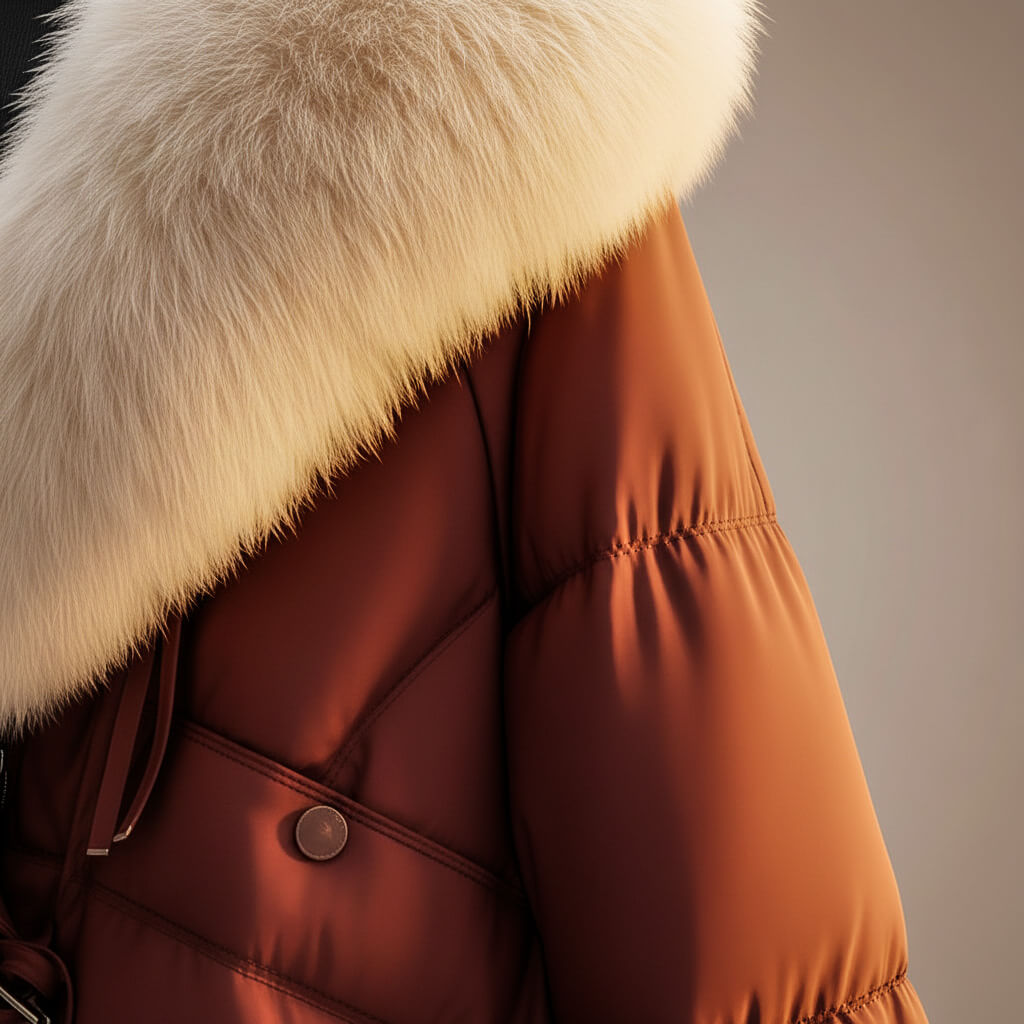 VIVIAN | Padded coat with oversized collar