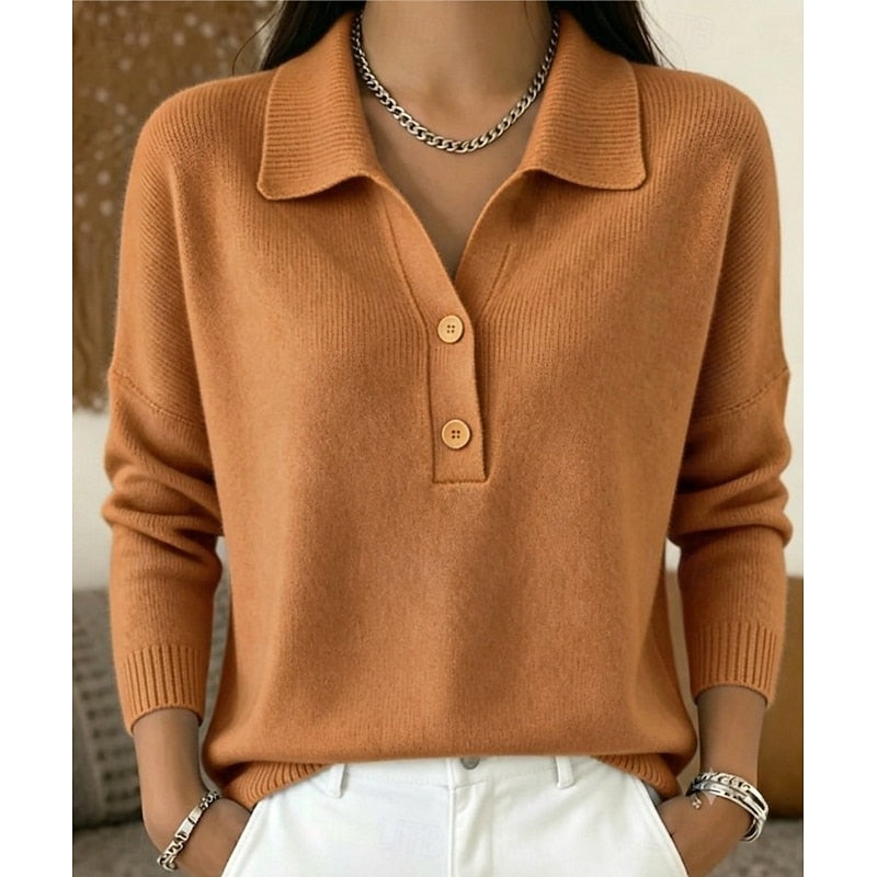 MONICA | Quarter-zip sweater with a textured yoke