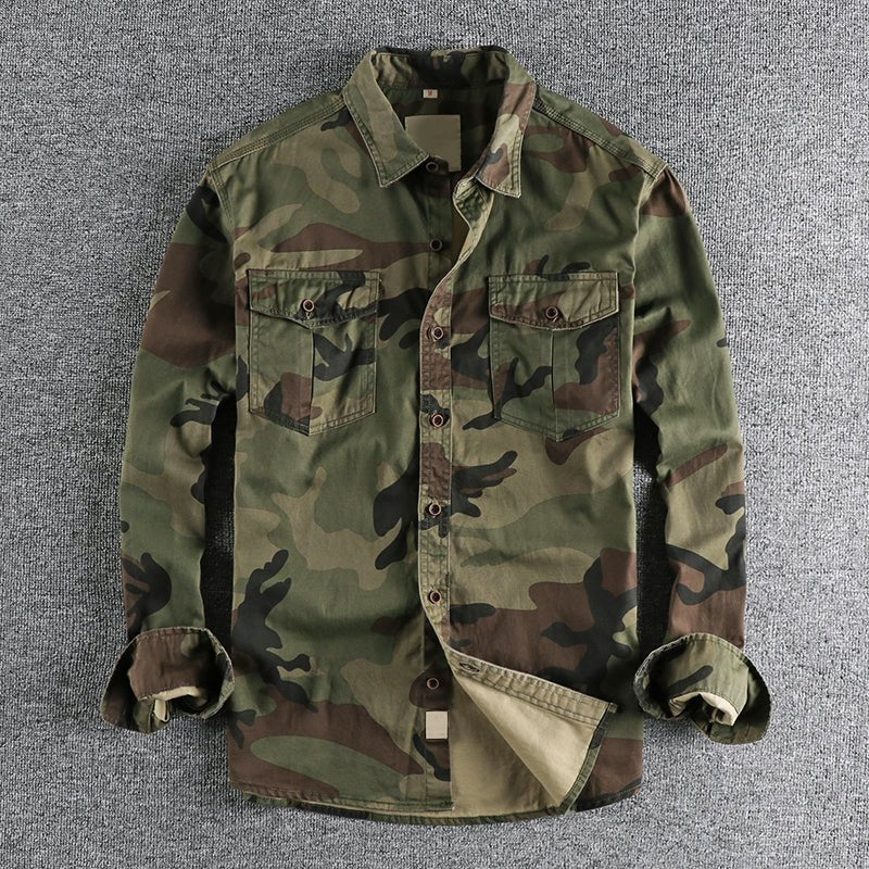 ROSEMARY | Camo button-down shirt