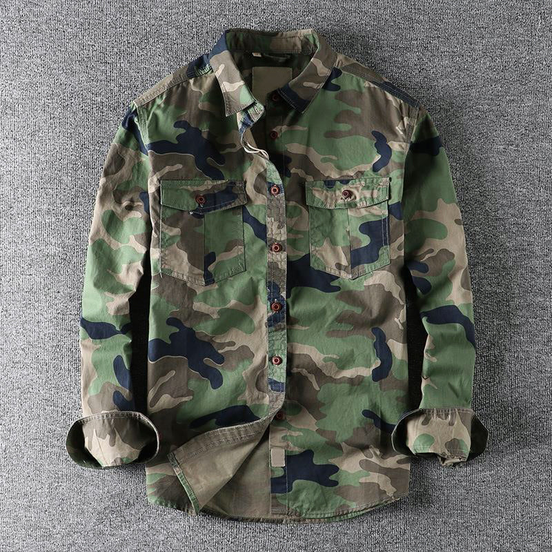 ROSEMARY | Camo button-down shirt