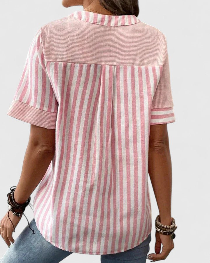 EDITH | Striped relaxed blouse