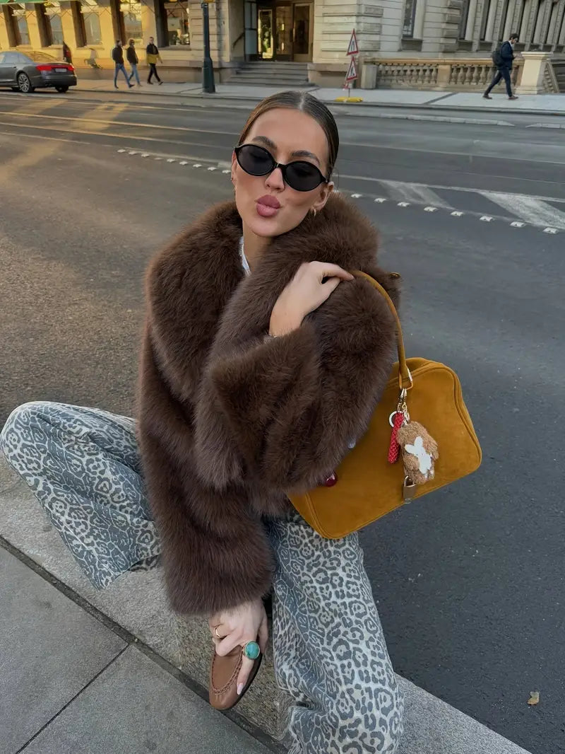 WANDA | Relaxed fit fur jacket