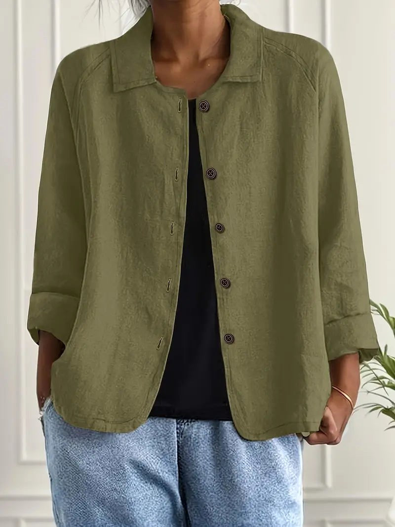 HELEN | Olive open shirt