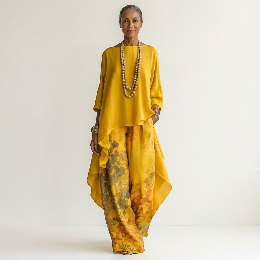 RENEE | Asymmetrical top with a soft waistband