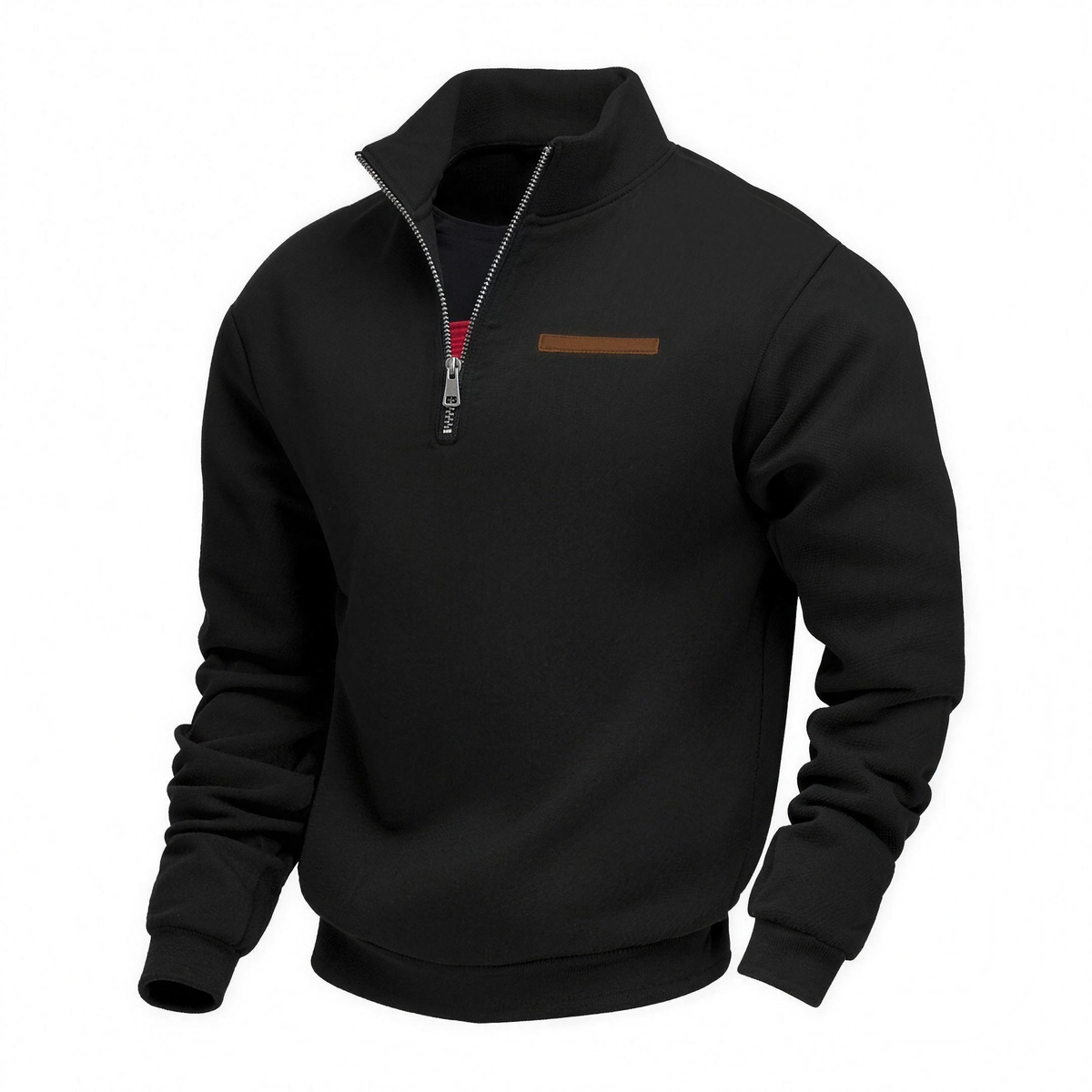 OTIS soft lined pullover in Black