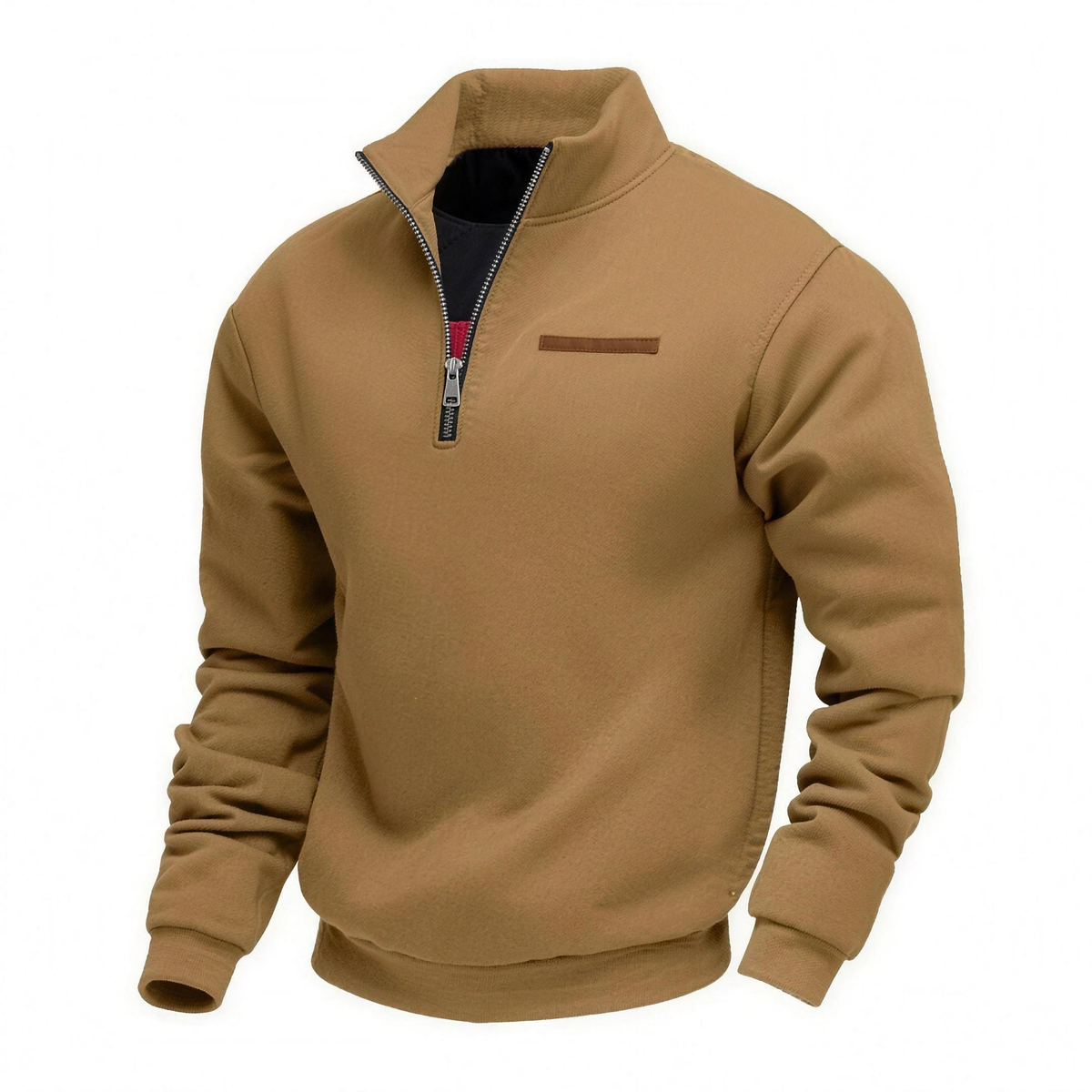 OTIS soft lined pullover in Brown