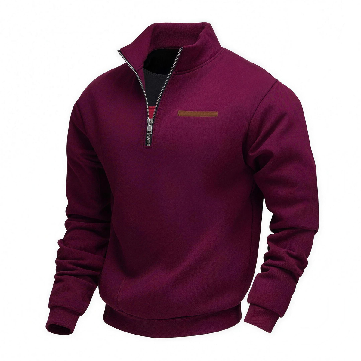 OTIS soft lined pullover in Burgundy