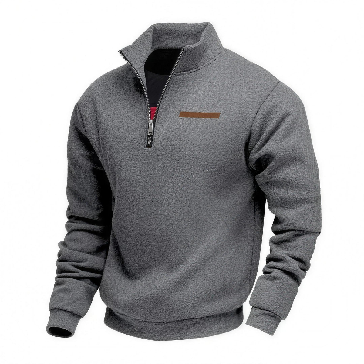 OTIS soft lined pullover in Charcoal