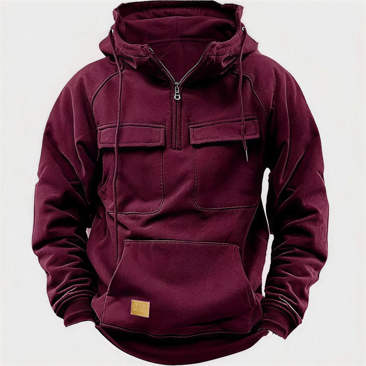 BRODY pullover hoodie in Burgundy