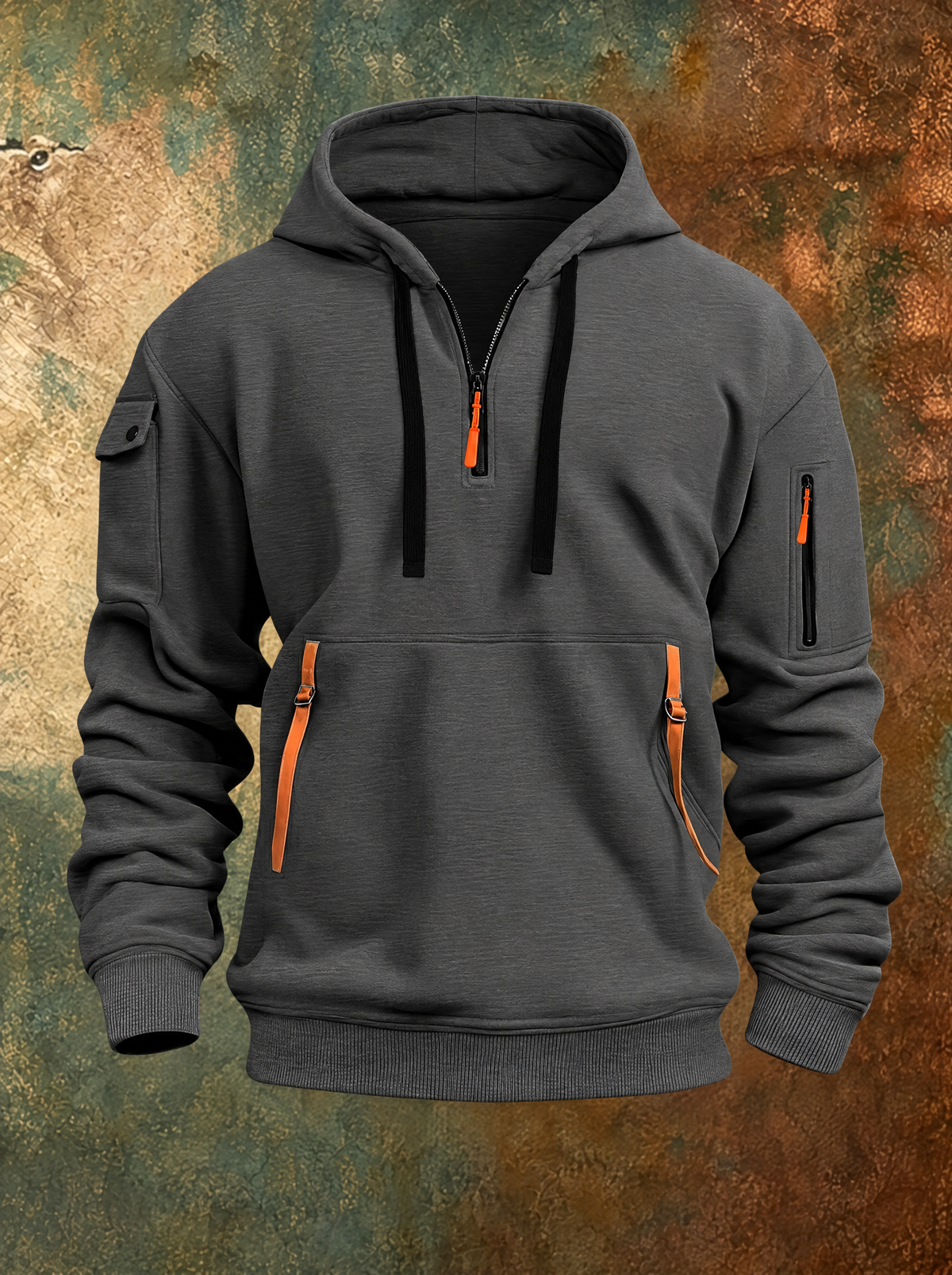 CRAIG zip hoodie with zip pockets