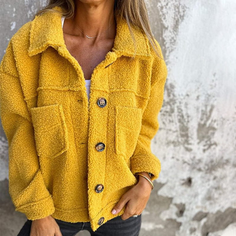 GEORGETTE | Plush jacket with patch pockets