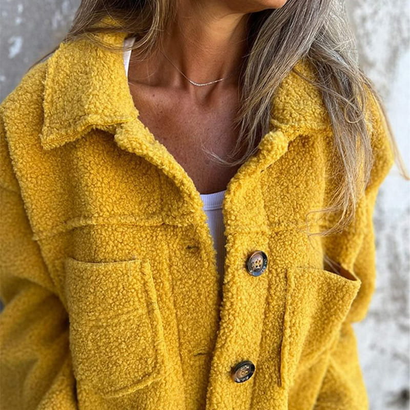 GEORGETTE | Plush jacket with patch pockets