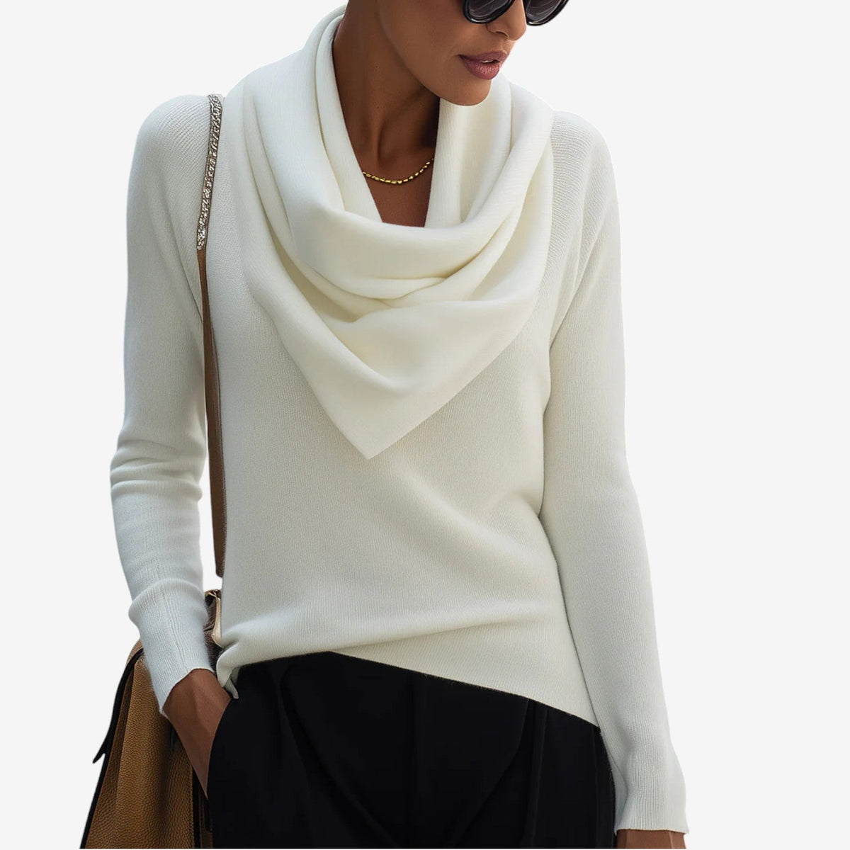 ELEANOR | Cowl neck that needs nothing underneath