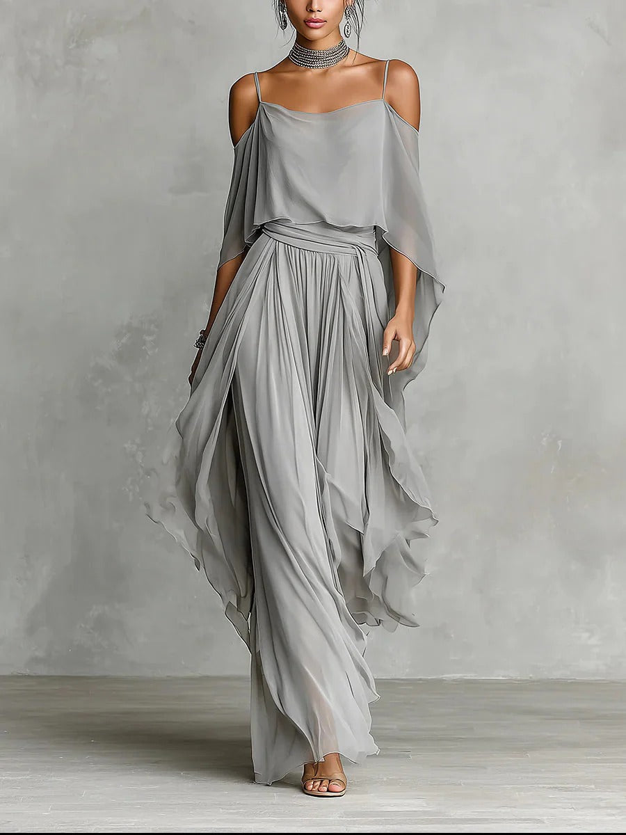 LOUISE | Off-shoulder set in the lightest fabric