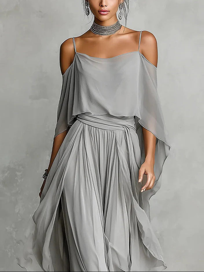 LOUISE | Off-shoulder set in the lightest fabric