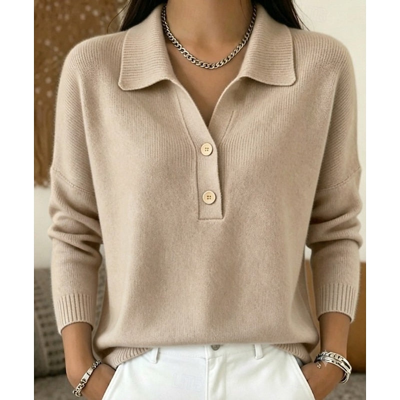 MONICA | Quarter-zip sweater with a textured yoke