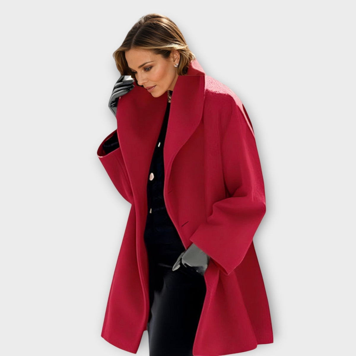 LANA | Hooded coat with relaxed fit
