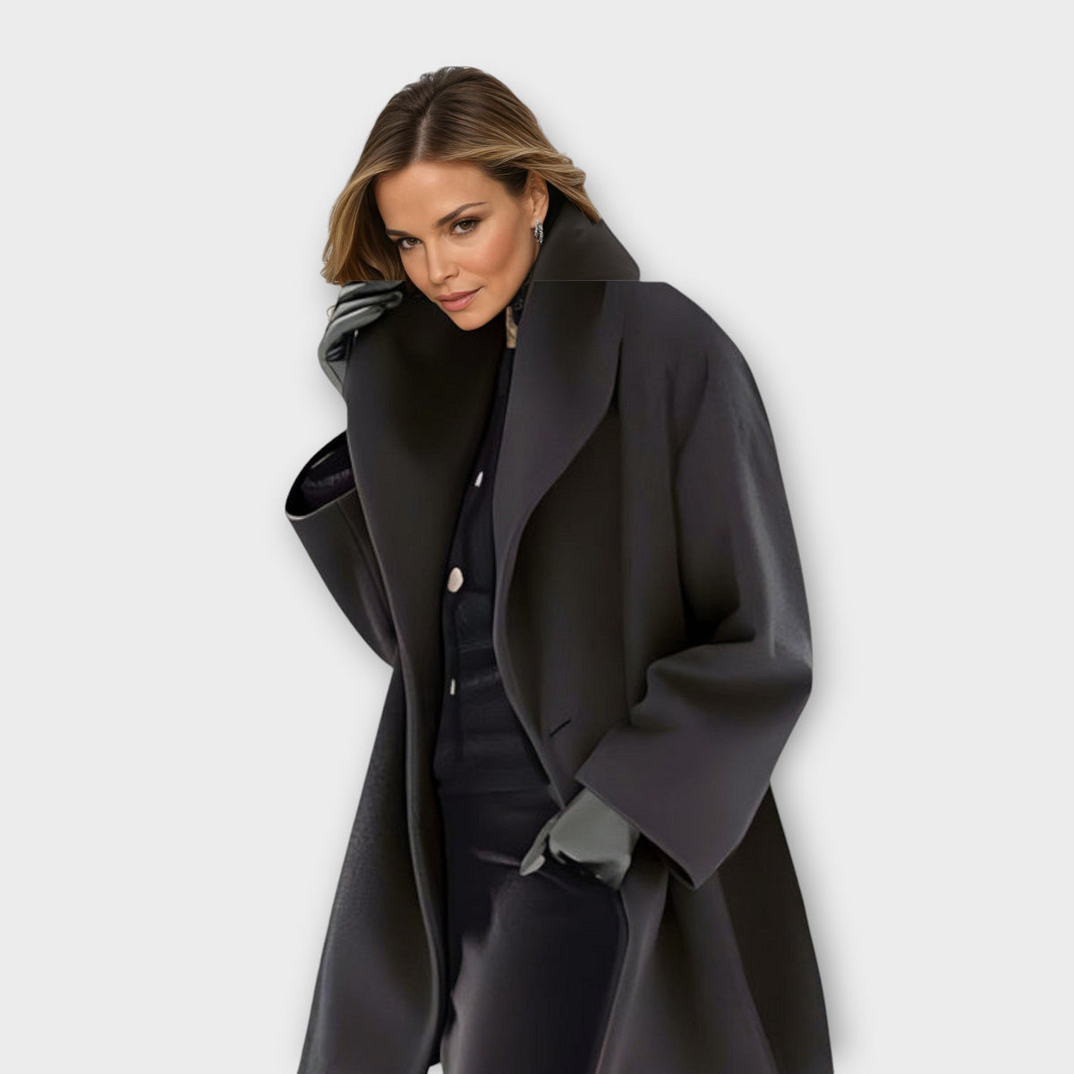 LANA | Hooded coat with relaxed fit