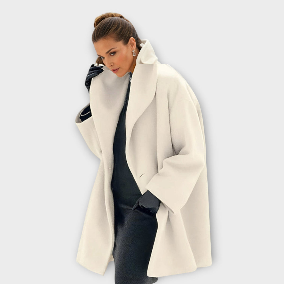 LANA | Hooded coat with relaxed fit