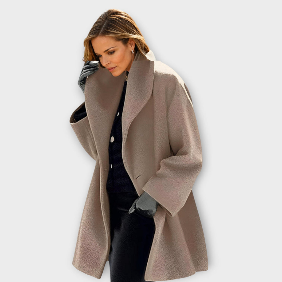 LANA | Hooded coat with relaxed fit