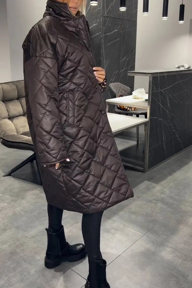 AUDREY | Mid-length coat with pockets