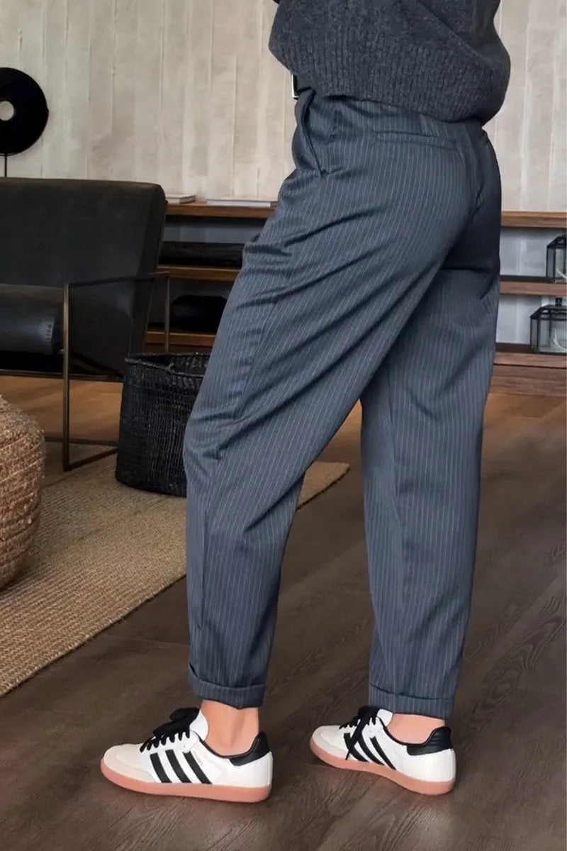 HARRIET | Pinstripe pants for the office