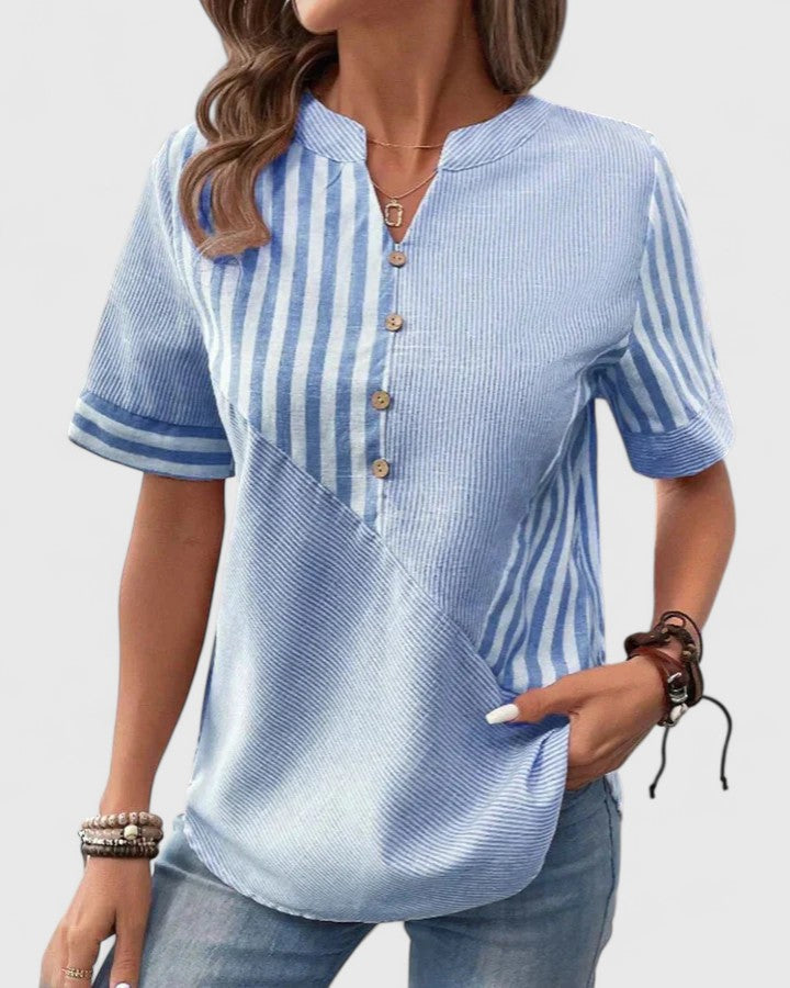 EDITH | Striped relaxed blouse