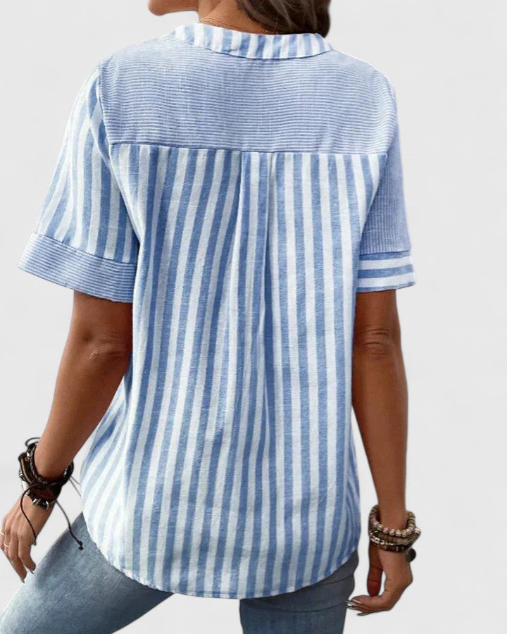EDITH | Striped relaxed blouse