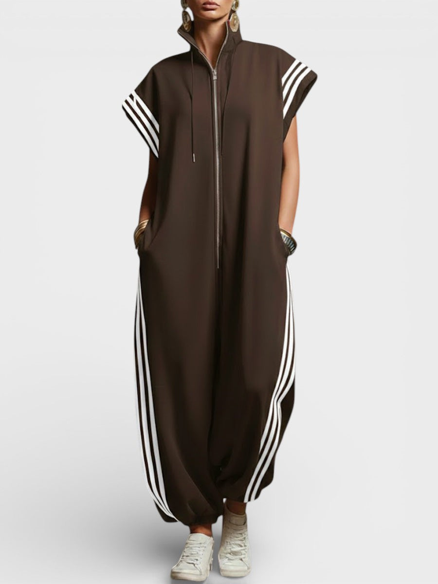 YVONNE | Jumpsuit with a zip neckline