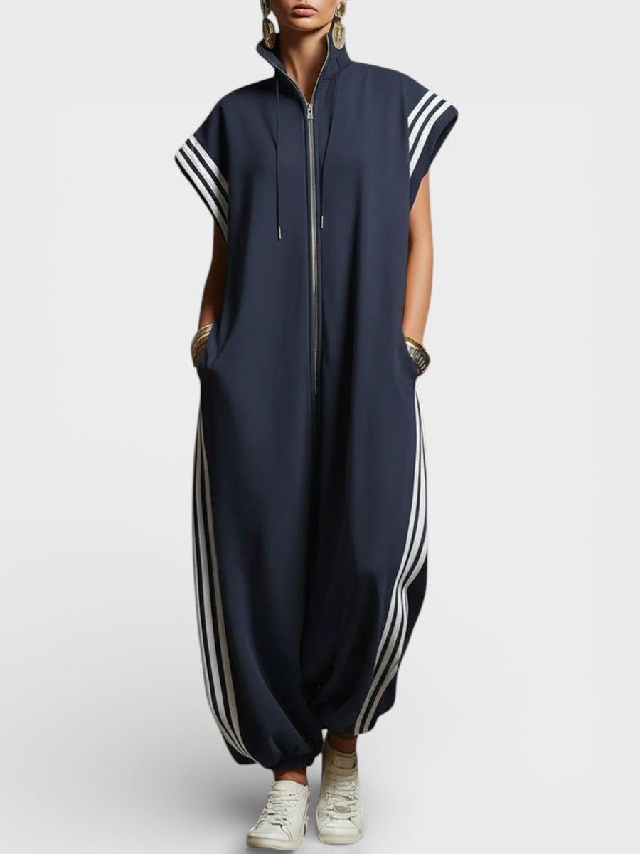 YVONNE | Jumpsuit with a zip neckline