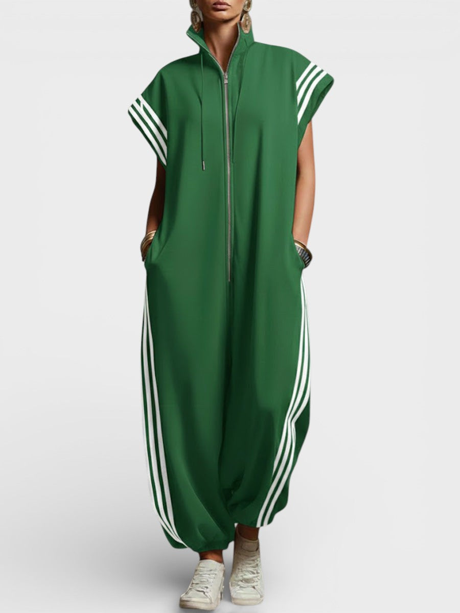 YVONNE | Jumpsuit with a zip neckline
