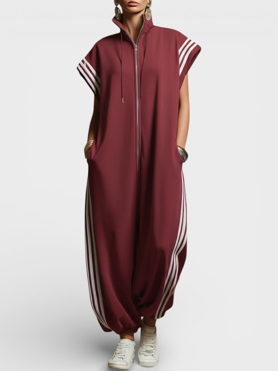 YVONNE | Jumpsuit with a zip neckline