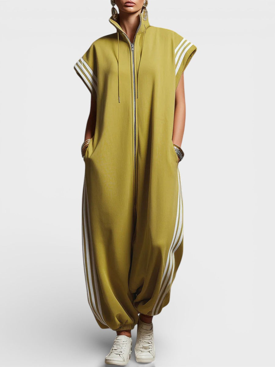 YVONNE | Jumpsuit with a zip neckline