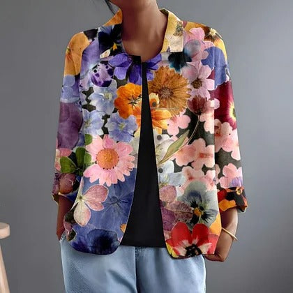 LORRAINE | Dense garden floral on a deep ground
