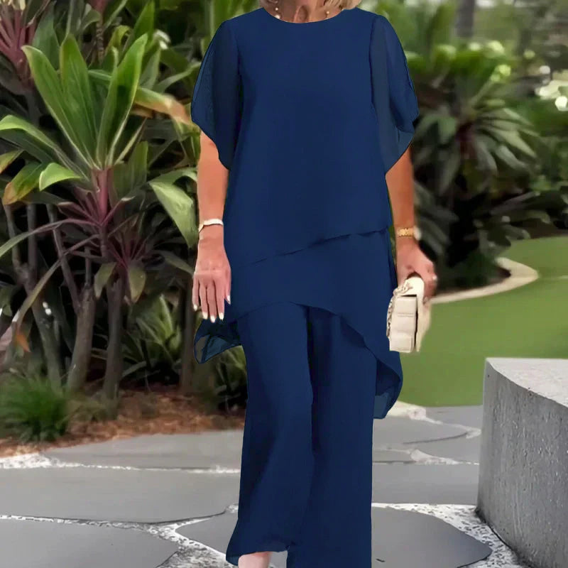 CHARLENE | Set with an uneven hemline