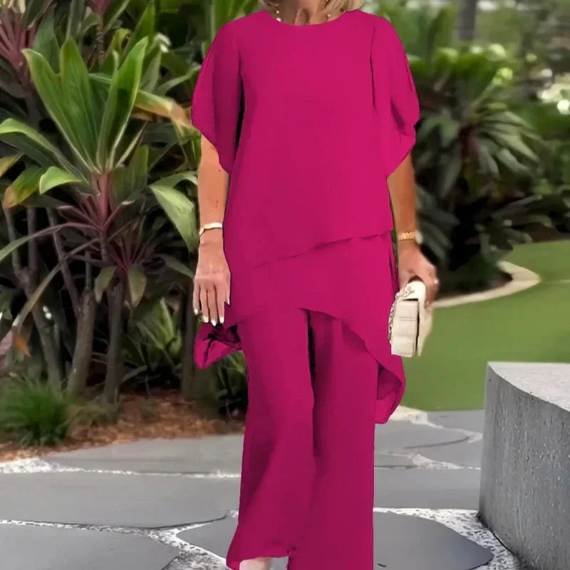CHARLENE | Set with an uneven hemline