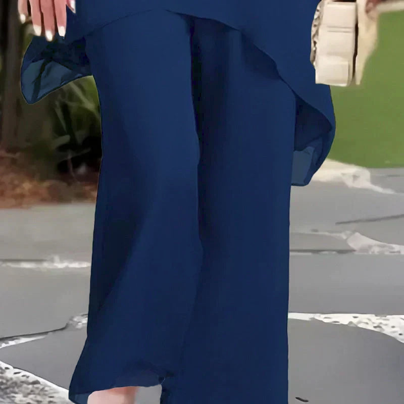 CHARLENE | Set with an uneven hemline