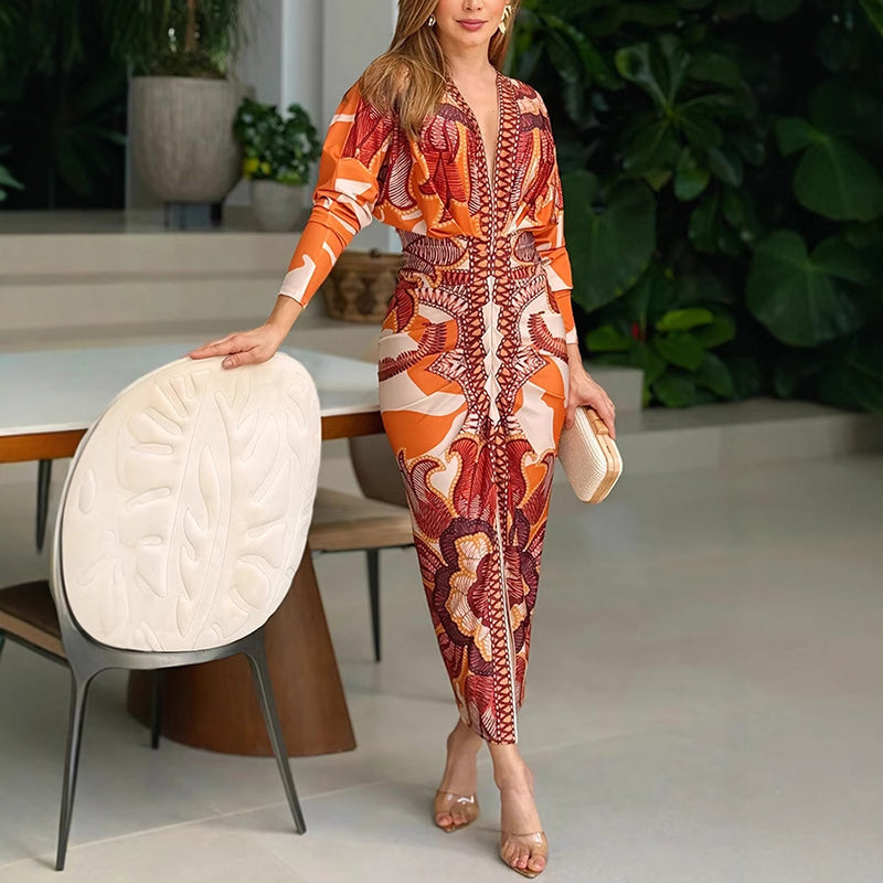 VIVIAN | Bodycon dress with a front slit