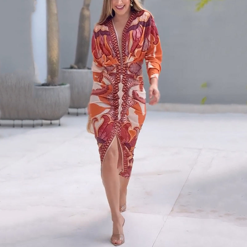 VIVIAN | Bodycon dress with a front slit