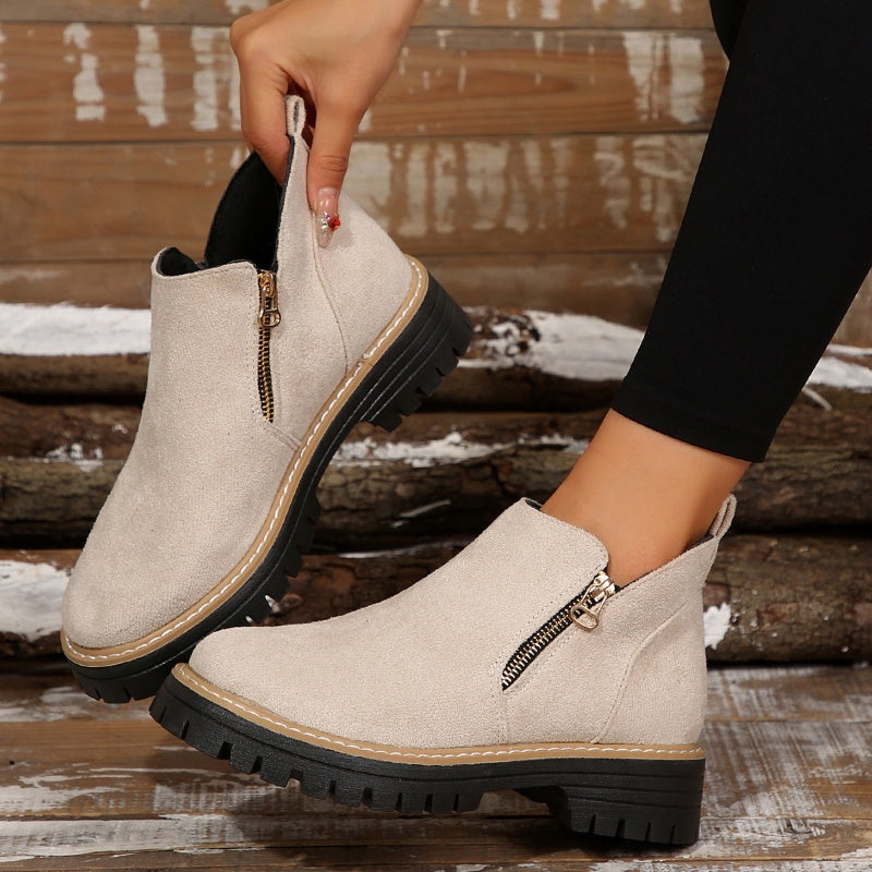 BRIDGET | Waterproof boots with a side zipper