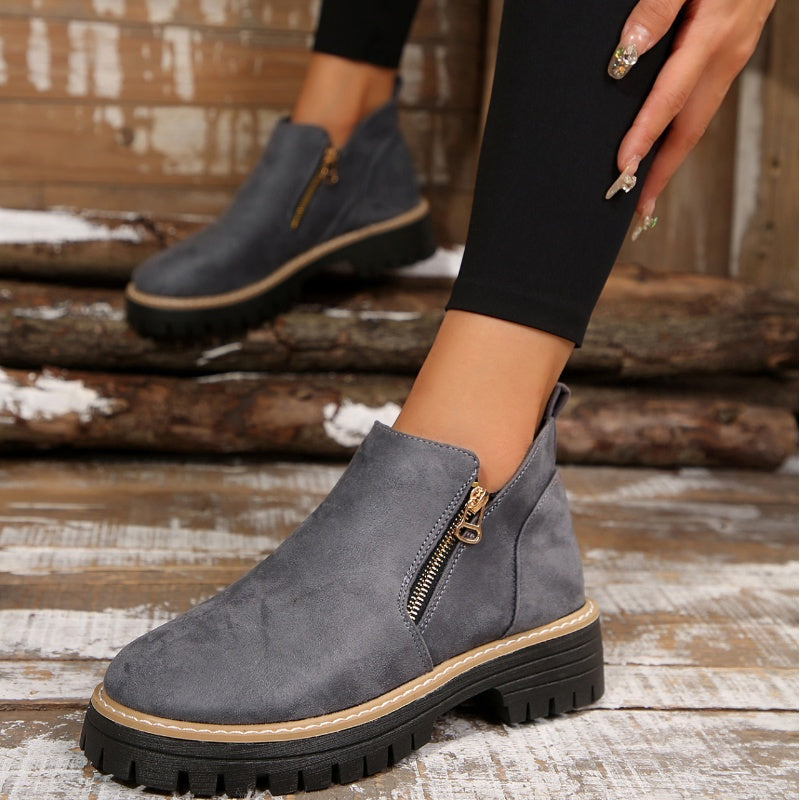 BRIDGET | Waterproof boots with a side zipper