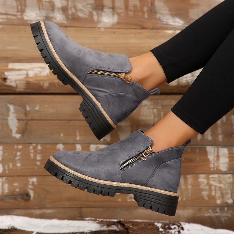BRIDGET | Waterproof boots with a side zipper