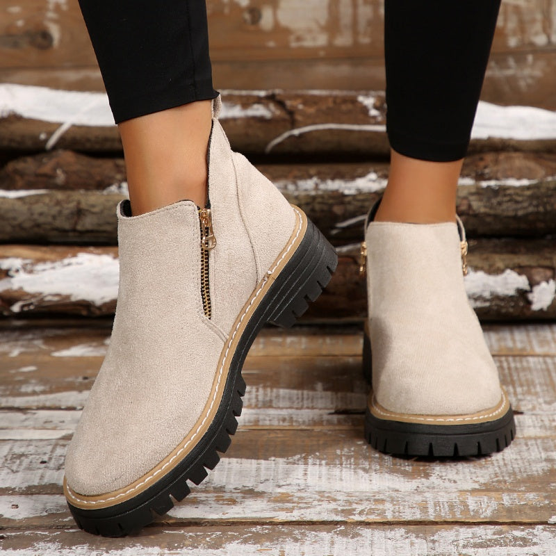 BRIDGET | Waterproof boots with a side zipper